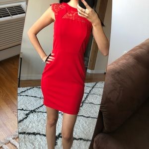 Express red dress